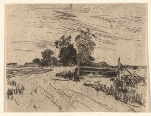 Route avec clôture - John Henry Twachtman