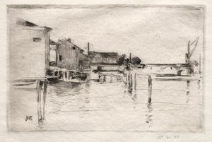The Dock, Bridgeport, Connecticut - John Henry Twachtman