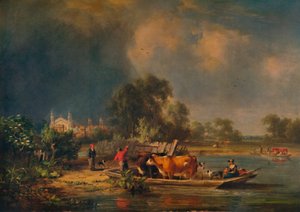 Eton depuis la rivière, XIXe siècle