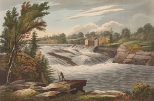 Chutes du boulanger n° 8 du Portfolio de la rivière Hudson, 1823-24 - John Hill