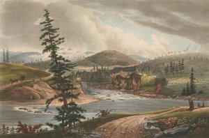 Jonction des rivières Sacandaga et Hudson No. 2 du Portfolio de la rivière Hudson, 1821-22