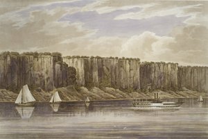 Palisades No. 19, Hudson River Portfolio, 1823-24 - John Hill