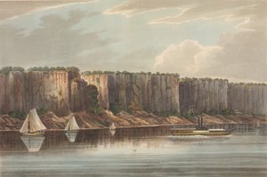 Les Palissades No. 19 du Portfolio de la Rivière Hudson, 1823-24 - John Hill