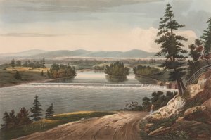 Vue près de Sandy Hill No. 7 du Portfolio de la rivière Hudson, 1822-23