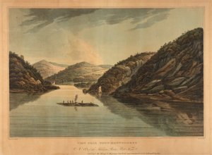 Vue près de Fort Montgomery (no. 18, portfolio de la rivière Hudson) - John Hill