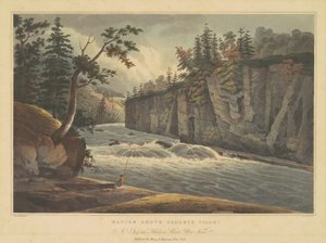 Rapides au-dessus des chutes de Hadley - John Hill, after William Guy Wall