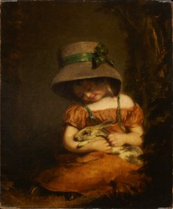 Jeune fille au lapin - John Hoppner