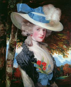 Portrait de Mme Hugo Meynell - John Hoppner