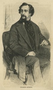 Charles Dickens, gravé par Bobbett-Hooper, de Harpers New Monthly Magazine, vers 1864 - John Jabez Edwin Paisley Mayall