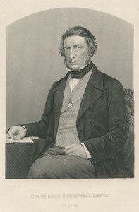 Sir George Cornewall Lewis, gravé par D.J. Pound d