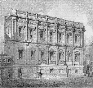 Façade Est de la salle de banquet, Whitehall, 1835, 1845 - John Jackson