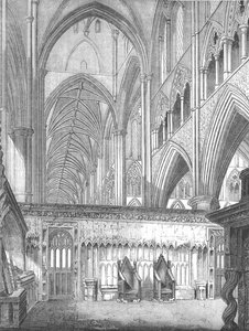 La nef, abbaye de Westminster, vue vers l