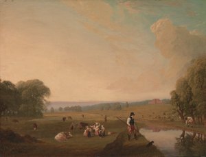 Vue du parc de Theobald, Hertfordshire