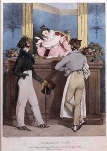 La Dame du Café, publié par Rodwell & Martin - John James Chalon