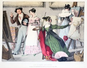 Les Dames Artistes, publié par Rodwell et Martin, 1820