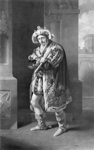 Edmund Kean dans Richard III, Acte IV, Scène IV, par William Shakespeare (1564-1616) gravé par C. Turner - John James Halls