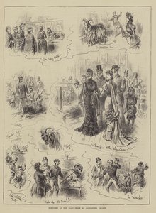 Croquis au salon des chèvres à Alexandra Palace - John Jellicoe