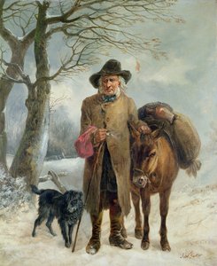 Ramassage de bois de chauffage en hiver - John Jesse Barker