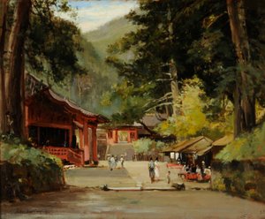 Entrée du mausolée de Jyemiten, Nikko, Japon - John Jnr. Varley