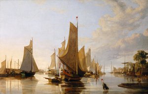 La fête nautique de Yarmouth, vers 1821 - John & John Berney (1794 1842) Crome
