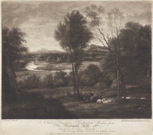 Vue de Petersham et des prairies de Twickenham depuis Richmond Hill - John Jones