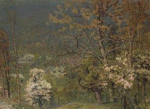 Colline en fleurs