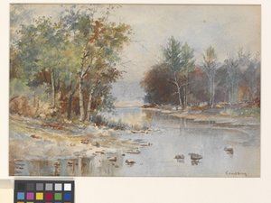Sans titre (Ruisseau en automne) - John Joseph Enneking