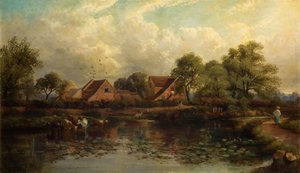 Ferme à Wood Lane, Handsworth, 1850-1908 - John Joseph Hughes