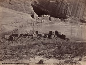 Ruines des habitations de falaise, Canyon de Chelly, 1879-1881 (photo) - John K. Hillers