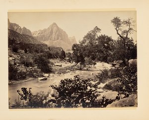Le pic [Z]ion, Rio Virgen, Utah - John K. Hillers
