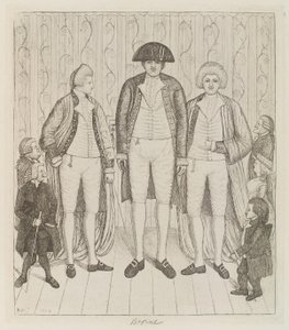 Charles Byrne ; James Burnett, Lord Monboddo ; William Richardson ; John Bell ; Baillie Kyd par John Kay - John Kay