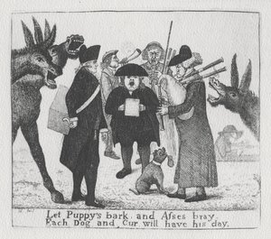 Que les chiots aboient et les ânes braient, chaque chien et cur aura son jour, 1784