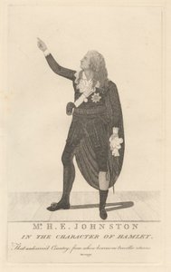 M. H. E. Johnston dans le rôle de Hamlet - John Kay