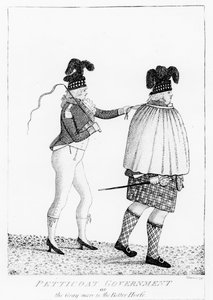 Gouvernement en jupons, ou la jument grise est le meilleur cheval, 1795 - John Kay