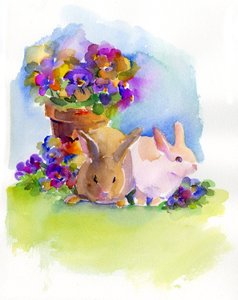 Lapins avec pensées, 2014
