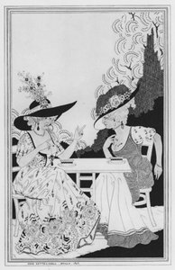 Illustration pour The Way of the World de William Congreve (lithographie)