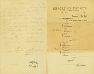 Lettre de John Knapp, Camp Jackson, à sa femme, 10 mai 1861 - John Knapp