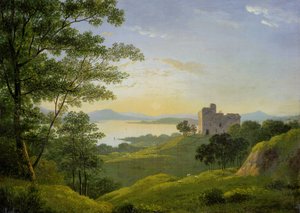Coucher de soleil dans les Highlands occidentaux, vers 1820 - John Knox