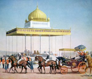 Le roi George V au Delhi Durbar - John L. (after) Pemberton