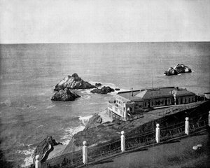 Cliff House et Seal Rocks, Golden Gate, Californie, USA, 1893 - John L. Stoddard