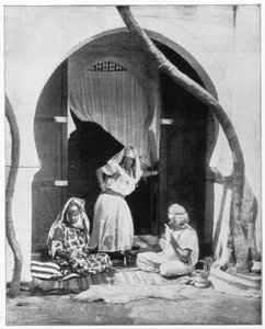 Groupe de femmes, Algérie, Afrique, fin 19ème siècle - John L. Stoddard