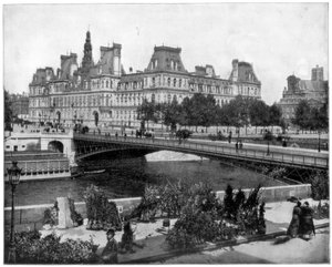 Hôtel de Ville, Paris, fin du 19ème siècle - John L. Stoddard