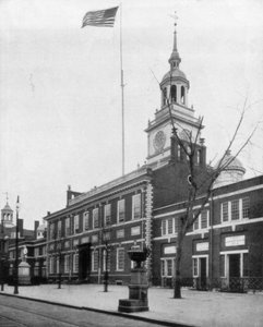 Independence Hall, Philadelphie, États-Unis, fin du 19ème siècle - John L. Stoddard
