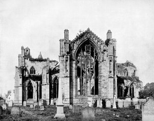 Abbaye de Melrose, Écosse, 1893