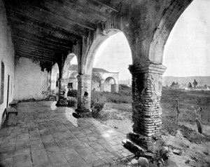 Mission de San Juan, vallée de Yosemite, Californie, USA, 1893 - John L. Stoddard