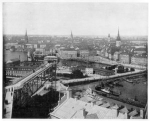 Panorama de Stockholm, Suède, fin du 19ème siècle - John L. Stoddard