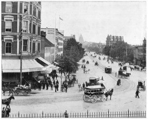 Avenue Pennsylvania, Washington DC, fin du 19e siècle
