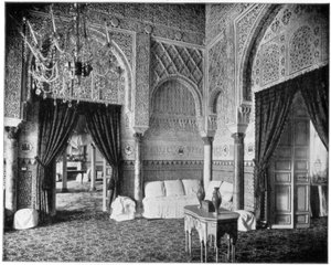 Salon de Maria de Padilla, Alcazar, Séville, Espagne, fin du 19e siècle