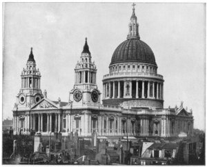 Cathédrale Saint-Paul, Londres, fin du 19e siècle - John L. Stoddard