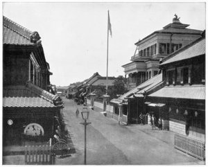 Rue à Tokyo, Japon - John L. Stoddard